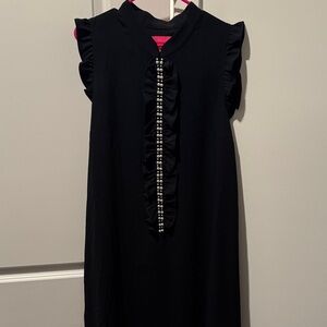 Lilly Pulitzer Black Dress with Ruffle Detail